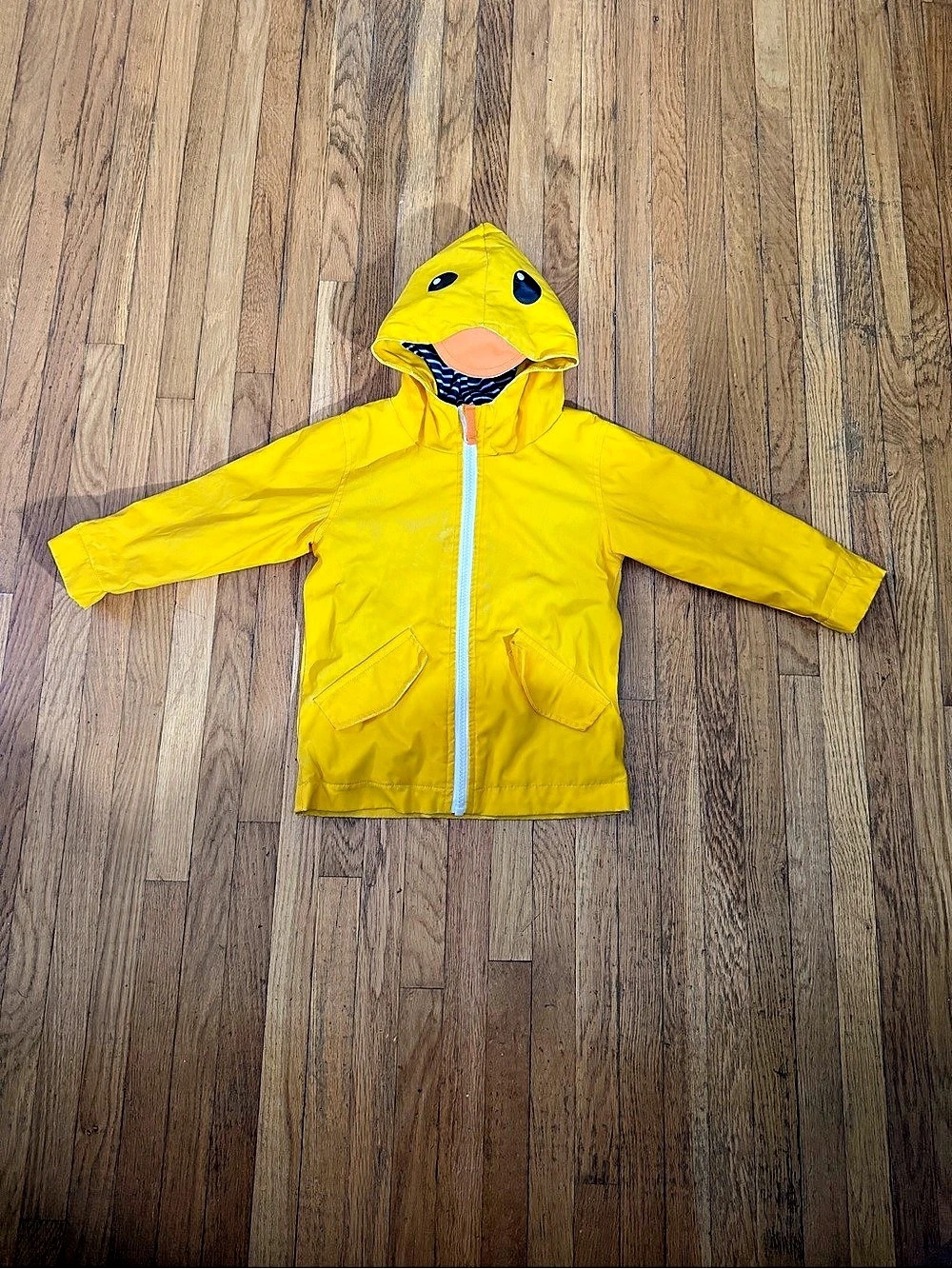 Cat & Jack Toddler Yellow Duck Raincoat 18M
